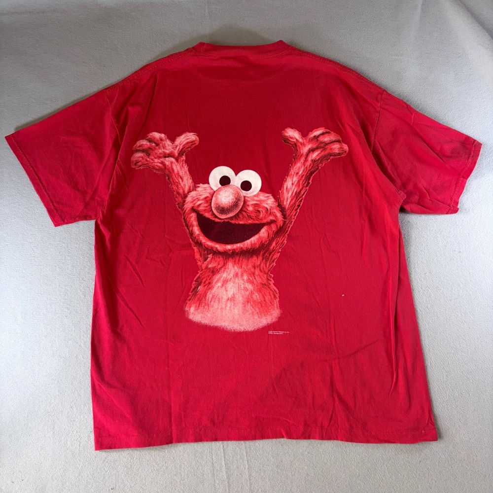 Vintage Elmo Monsterwear T Shirt Mens XL Red Sesame Street‎ Made In USA Changes